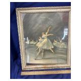 L. A. Loederer Framed Ballet Print 1950ï¿½s.
