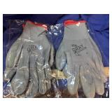 2 pair Boss Gray Shadow Gloves - New Small