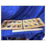 Mancala Board Game  folds for storage