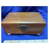 5ï¿½ Wooden Chest jewelry or trinket holder