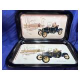 Two 1940 Ford Torpedo Car Metal Trays 9ï¿½ x 13ï¿½