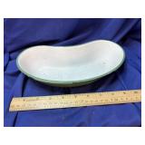 Vintage Kidney Shaped Enamel Medical Pan made in