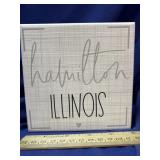 5ï¿½ Hamilton Illinois wooden Decor