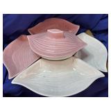 Vintage California Pottery Speckled Ivory and