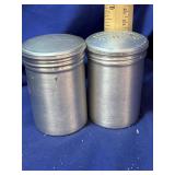 Aluminum Salt and Pepper Shakers