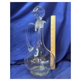 Vintage Clear Glass Wine Decanter