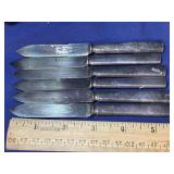 6 - Wm. Rogers Silver Plate Butter Knives