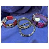 Lot of 3 Bangle Bracelets