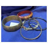 Lot of 5 Bangle Bracelets