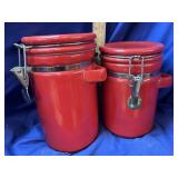 Gibson Everyday Red Canisters