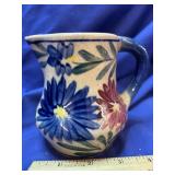 1950ï¿½s Floral Pottery Creamer/Pitcher