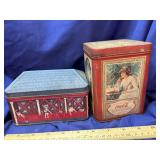 Two Vintage Candy Tins
