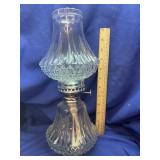 Vintage Lamplight Farms Crystal Bordeaux Oil Lamp