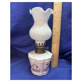 Vintage Porcelain Miniature Oil Lamp - Unused