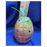 Hand-Carved Banded Onyx Pineapple Figurine Heavy