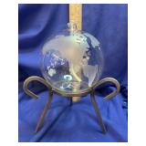 Miniature glass Globe Oil Lamp - Unused