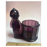 Vintage Kewpie Purple Amethyst Toothpick Holder