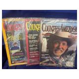 3 Country America Magazines:  Mar and Niv 1990