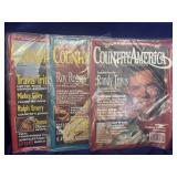 3 Country America Magazines:  Jan, Feb and March
