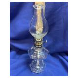 Vintage Clear Glass Miniature Oil Lamp - Unused