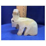 Carved Mexican Onyx / Calcite Rabbit Figurine