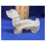 Carved Mexican Onyx / Calcite Lion Figurine