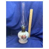 Vintage Milk Glass Oil Lamp - never used