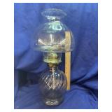 Vintage Iridescent Swirl Oil Lamp - never used