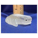Carved Mexican Onyx / Calcite Frog Figurine