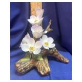 Vintage Porcelain Flower Figurine