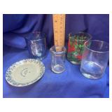 Vintage Glassware and Small Dish