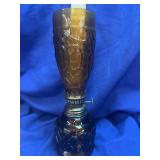 Vintage Sail Boat Brand Amber Oil Lamp and