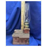 Ceramic 'The Ozarks' Souvenir Cabin Miniature Oil
