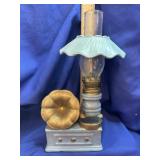 Ceramic Gramophone Novelty Miniature Oil Lamp