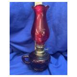 Vintage Ruby Red finger Oil Lamp - Unused - the
