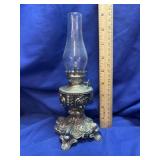 Vintage Cast Metal base, ornate Miniature Oil