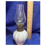 Vintage miniatureOil Lamp - Porcelain - Never
