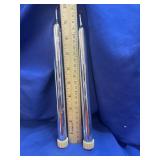 Pair Vintage Mercury Glass Candles