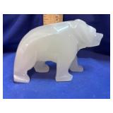 Carved Mexican Onyx / Calcite Bear Figurine