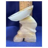 Carved Mexican Onyx / Calcite Sombrero Ashtray Fig