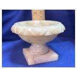 Miniature Carved Mexican Onyx / Calcite Pedestal