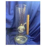 Vintage Glass Chamber Oil Lamp
