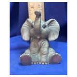 Vintage Cute Sitting Baby Elephant Figurine