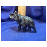 Vintage Cast Iron Walking Elephant Figurine