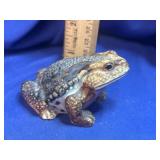 Vintage Realistic Ceramic Toad Figurine