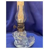 Miniature Oil Lamp ï¿½ Novelty Victorian Boot Shoe