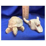 Carved Imitation Bone / Resin Figurines