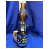 Missouri Souvenir Miniature Amber Glass Oil Lamp