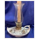 Miniature porcelain Aladdin style fingerOil Lamp