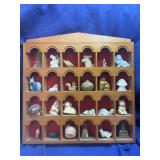 Wooden Curio Display for miniatures.  FIGURES
